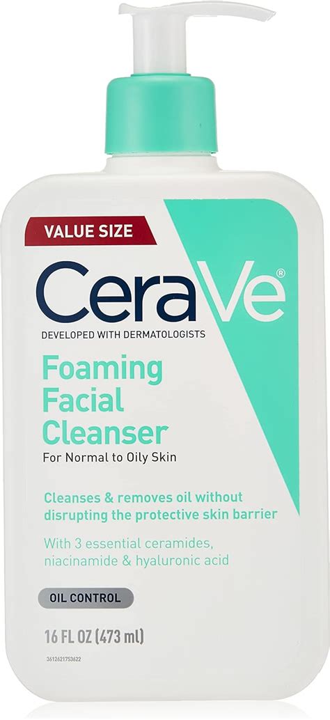 amazon cerave|CeraVe Foaming Facial Cleanser .